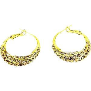 Temperament fashion hoop earrings, foreign high-grade sense of light luxury all matching earrings