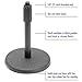 OnStage DS7200B Adjustable-Height Desktop Microphone Stand – Black - 2 Pack