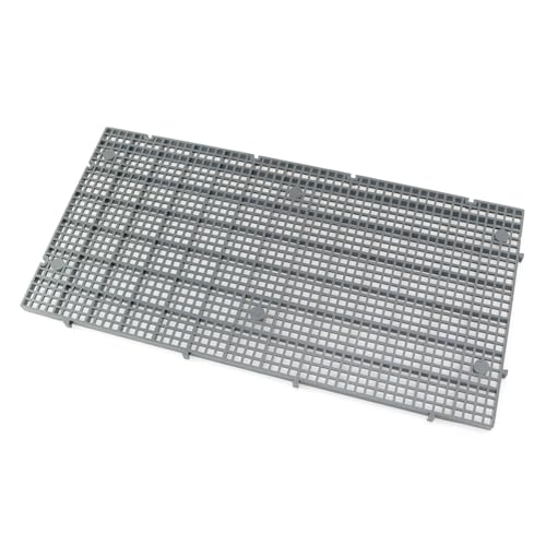 JCBIZ 4PCS Support Frame Clamp Garbage Cleaning Grid Plate Black 30x15 High Density Plate Double Decorative Frame Turtle Platform Aquarium