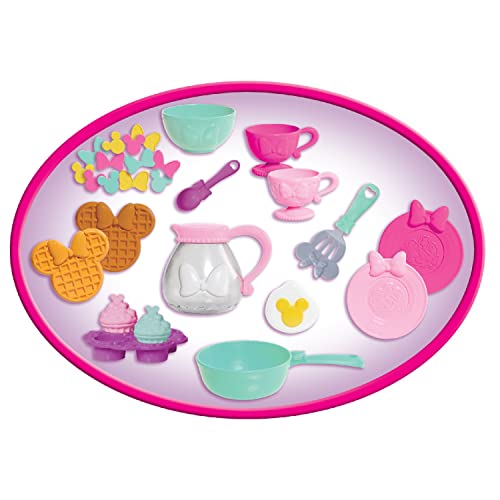 Disney Junior Minnie’s Happy Helpers Brunch Cafe, 39” Tall Lights & Sounds Kitchen Playset, Interactive Phrases, Spinning Waffle Maker, Working Cereal Dispenser, 30 Accessories, Kids Ages 3+ by Just Play - Image 7
