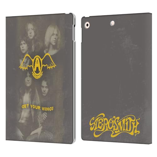 Housse iPad 10.2 cuir Aerosmith protection intégrale antichoc et portefeuille multi-rangements