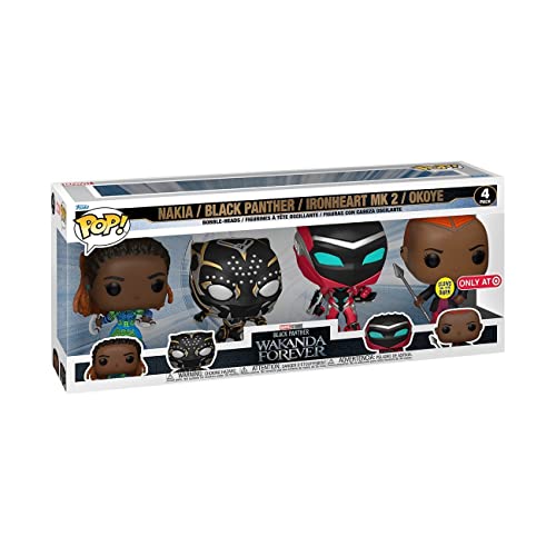 Funko Pop! Marvel: Black Panther Wakanda Forever 4Pk (Gw) (Exc), Figura De Vinilo Coleccionable - 69112