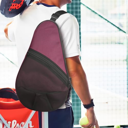 Image of Cosmos Padel Racket Bag Pickleball Paddle Sling Backpack Padel Racquet Storage Bag, Padel (Paddel Tennis) Equipment Carrying Bag with Mesh Pocket for 2 Paddles Ball Water Bottle & Accessory