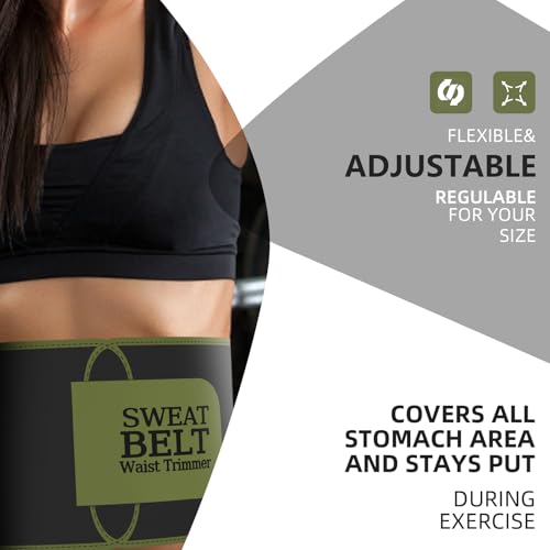 Image of ZPP Waist Trainer for Women and Men, Neoprene Sweat Band Waist Trimmer Belt Slimming Stomach Wrap for Workout