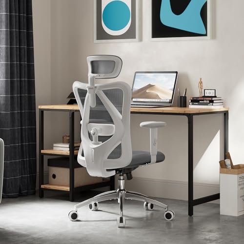SIHOO M18 Ergonomischer Bürostuhl, Computer-Schreibtischstuhl mit Verstellbarer Kopfstütze und...