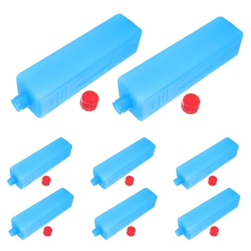 VOSAREA 8 Piezas Caja de Hielo para Aire Acondicionado Gel Congelante Azul, Almacenamiento Frío Duradero, Compacto y Portátil para Bebidas y Alimentos en Picnics de Verano