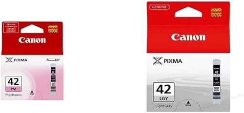 Canon CLI-42 Cartuchos de tinta compatibles con cartucho de tinta magenta y gris claro para impresoras PIXMA PRO-100