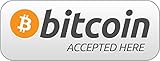 2pcs - Bitcoin Accepted Here Sticker, 4 inch Cryptocurrency Digital Decal Sticker for Use On Laptop, Helmet, Car, Truck, Motorcycle, Windows, Bumper, and Wall/Door Decal