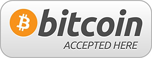 2pcs - Bitcoin Accepted Here Sticker, 4 inch Cryptocurrency Digital Decal Sticker for Use On Laptop, Helmet, Car, Truck, Motorcycle, Windows, Bumper, and Wall/Door Decal