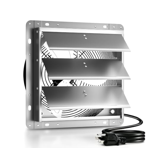 Xcity 10 Inch Shutter Exhaust Fan 1393 CFM Wall Mounted
