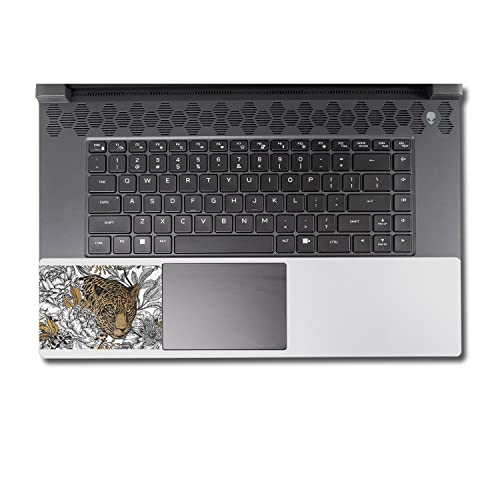 Image of MightySkins Skin Compatible with Alienware M17 R5 (2022) Full Wrap Kit - Bronzed Leopard | Protective, Durable, and Unique Vinyl Decal wrap Cover | Easy to Apply & Change Styles | Made in The USA