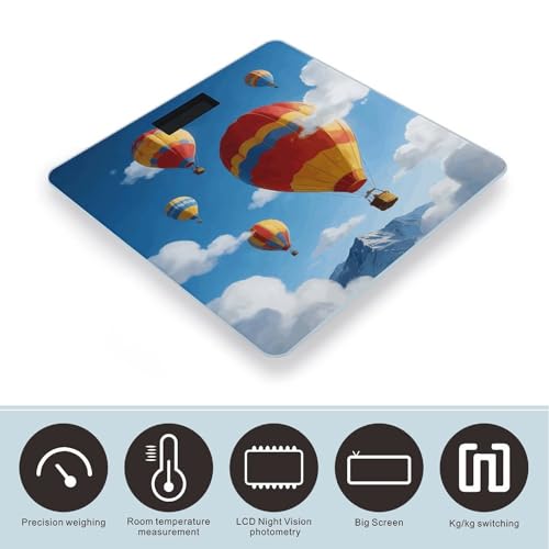 Báscula digital de baño Balloon Adventure para peso corporal miniatura 3