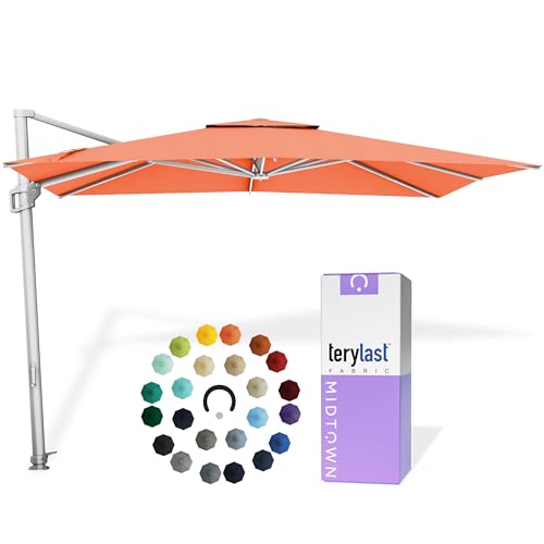 Image of Midtown Umbrellas Grande Square - 9 x 9 Ft Cantilever Umbrella
