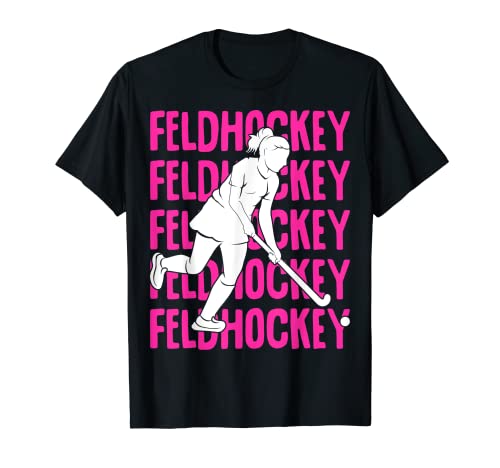 Feldhockey Mädchen Hockey Hockeyspielerin Kinder T-Shirt