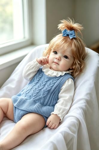 Muñeca Reborn Bebé Vinilo 45 cm Realista Niña miniatura 3