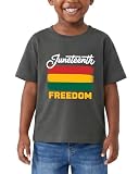 Sianelle Kids Juneteenth T-Shirt Boys Girls Tee 1865 June 19th Black History Shirts Short Sleeve Cotton 2-8T