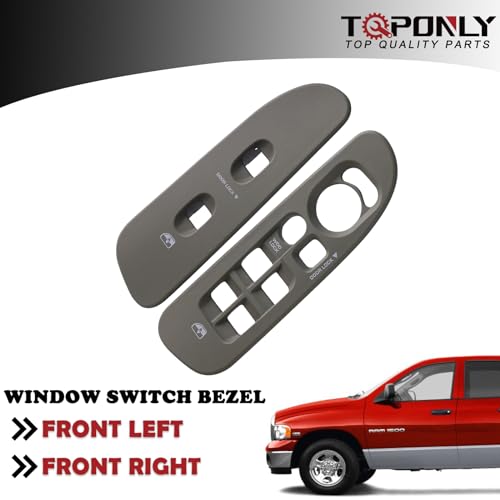 image for TQPONLY Door Window Switch Bezel,Front Driver and Passenger Side Compa
