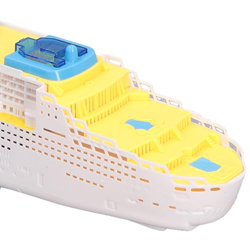 Srliya Kreuzfahrtschiff-Modellspielzeug, Kreuzfahrtschiff-Modell, Soundeffekte, LED-Licht, Universelle Rotation, Ozeandampfer, Boot, Spielzeug für und Mädchen