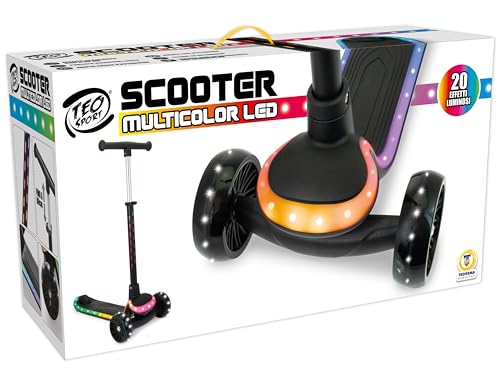 Trottinette à 3 roues pour enfants réglable légère avec LED
