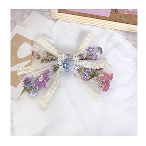 Suiglory Vintage Lace Trim Ribbon, Blue Pink Embroidery Floral Sewing Lace Trim For Craft Sewing Wedding/Bridal Decoration Home Decoration Packaging (10Yards) #TOP4