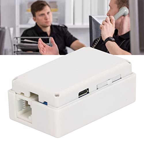 Telefonrecorder, Mini-Telefon-Audio-Voice Recorder mit 32 GB Speicher, Schleifenaufzeichnung, Rj11-Schnittstelle, Festnetz-Telefonanruf-Recorder für Analoge Telefonsysteme zu Hause und Im Büro