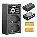 SMALLRIG LP-E6NH Camera Accuset voor Canon, 22,5W Dual Slot Camera Lader met 1940mAh Accu's, Volledig Compatibel met Canon EOS R6 Mark II/III, 5D Mark II/III/IV, 6/7D, 6/7DMark II, R, R5/6/7