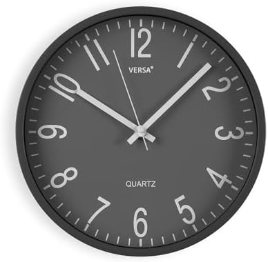 Versa Raven Wall Clock, New Mechanism and Improved Quality, Silen...
