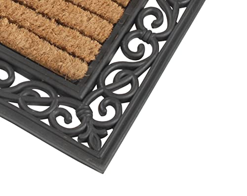 Kai Wiechmann Fußmatte Premium Gummi und Kokos eckig 76 x 46 cm robust