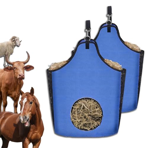 Torba na siano klasy premium, tkanina Oxford, łatwa do zawieszenia, siatka na siano dla koni, bydła, owiec, idealny podajnik siana do gospodarstw i pastwisk