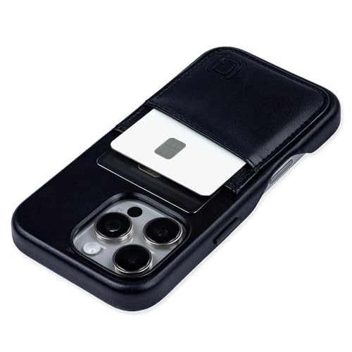 Étui cuir iPhone 16 Pro Dockem pour protéger et ranger vos cartes bancaires