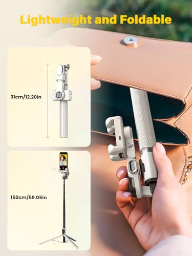 Estabilizador para smartphone iPhone y Android con poste extensible de 108 cm M2PRO 6