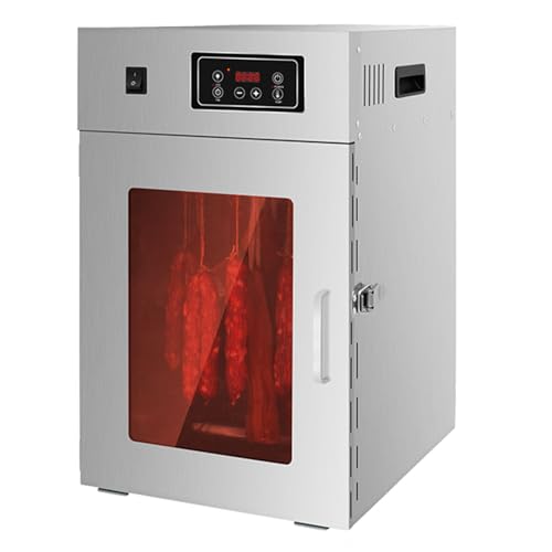 Rotary Meat Dryer, Commercial Food Dryer, Stainless Steel Meat Curing Chamber Box Food Dehydrator and Drying Cabinet dry ager refrigerator for Meat, 800W, 30-90 °C Temp Control