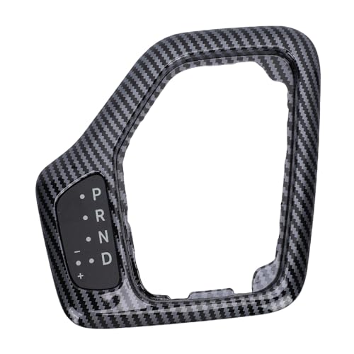 Tbest Lunette de Levier de Vitesse de Transmission avec Harnais 5YD27LS5AA Remplacement du Panneau de Garniture D'engrenage Central ABS de Haute qualité pour Cherokee 2014 2015 (style fibre de