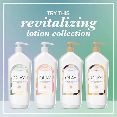 Image of Olay Body Lotion for Women, Soothing Dryness Relief, 24hr Moisturizing & Deep Hydration, Absorbs Instantly, Penetrating Vitamin B3 Complex, For All Skin Types, Aloe Vera Scent, 18 fl oz