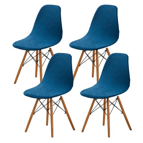Eco-Ancheng Shell Chair Covers 4pcs Mid Century Modern Dining Chair Covers