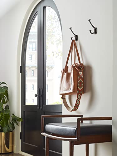 Image of Amerock Vicinity Triple Prong Oil-Rubbed Bronze Wall-Mounted Hook