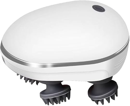 Electric Head Scalp Massager, Portable Waterproof Head Scratcher Massager for Hair Growth Stress and Relaxation