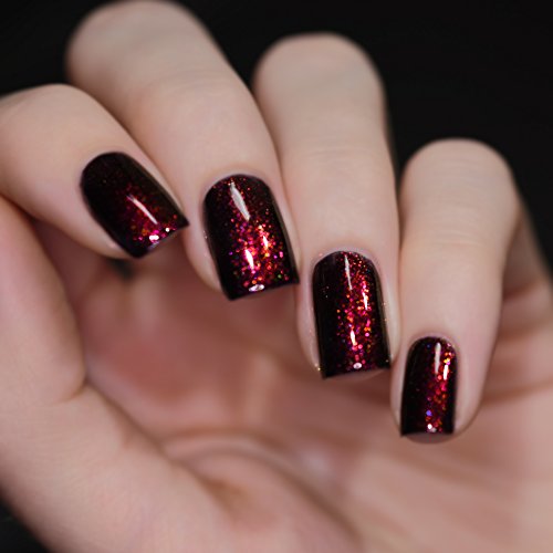 Image of ILNP Lights Out - Rich Black Shimmer Nail Polish