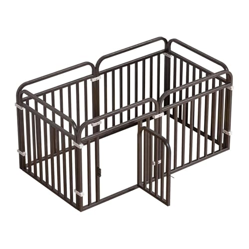 犬 ケージ 犬 サークル ペットケージ 継ぎ目なし 厚みと高さを増した構造 二重補強 動きにくい 厚みのあるフレーム 丈夫で耐久性があります 押し込み防止 小型犬・中型犬向け(黒,60x60x60cm)