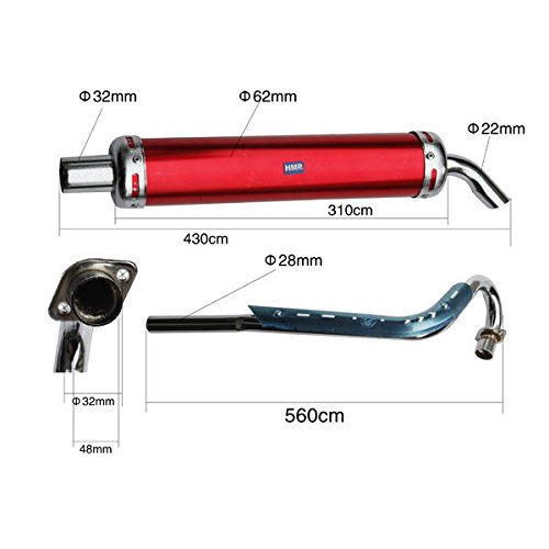 Dirt/Pit Bike Hmp Performance Sport de Escape/Exhaust Tipo2