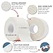 WOD Nation Athletic Tape - Residue-Free Ankle Support & Wrist Support - Easy-Tear Bulk Athletic Tape Rolls - Breathable Prewrap for Boxing, Soccer & Football - White, 1.5 in x 10 yd - Pack of 50