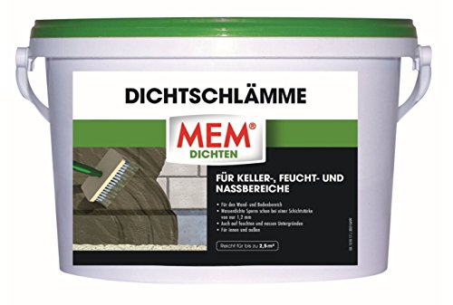 MEM Dichtschlämme, Für den Wand- und Bodenbereich, Einkomponentige Abdichtungsschicht zum Anrühren, Einfach zu… – Bild 3