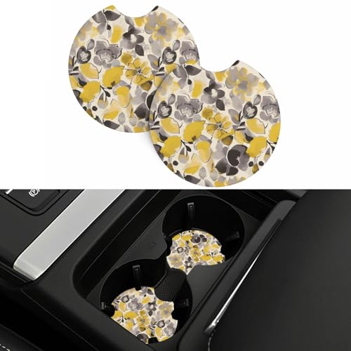 Portavasos para carro 2 piezas goma negra miniatura 5