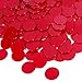 Coopay 300 Pieces Plastic Learning Counters Disks Bingo Chip Counting Discs Markers for Math Practice and Poker Chips Game Tokens,1 Inch (Red Style 1)