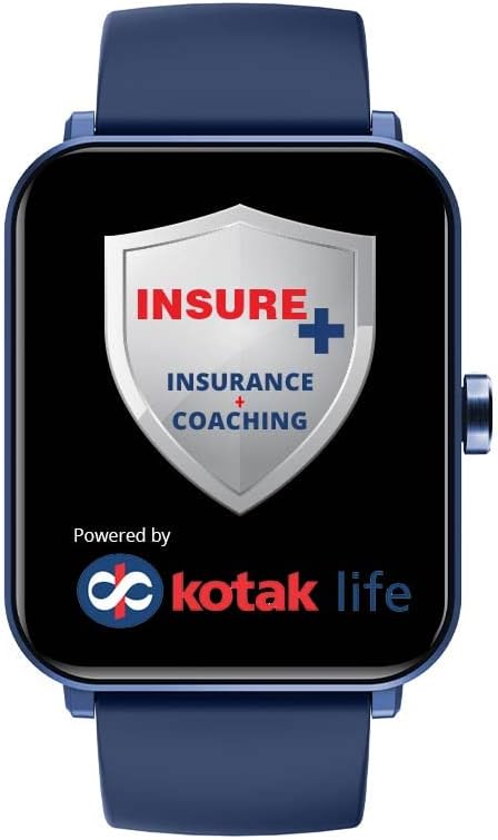 GOQii Insure+ 5 lakhs Health Insurance with Smart Vital Max (Blue) and 3 Months Personal Coaching