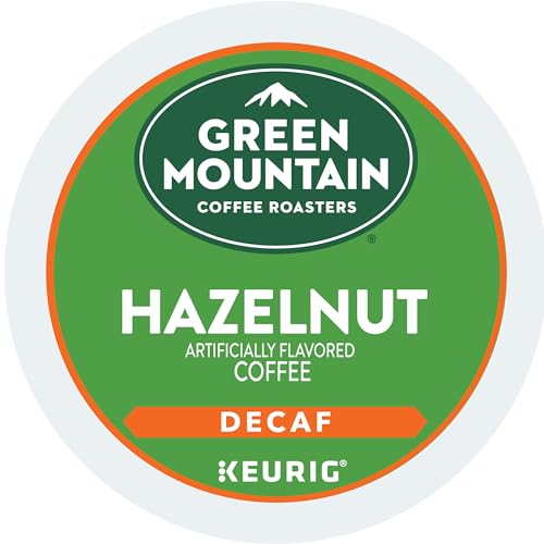 Image of Green Mountain Coffee Roasters Hazelnut Decaf Keurig Single-Serve K-Cup Pods, Light Roast Coffee, 72 Count