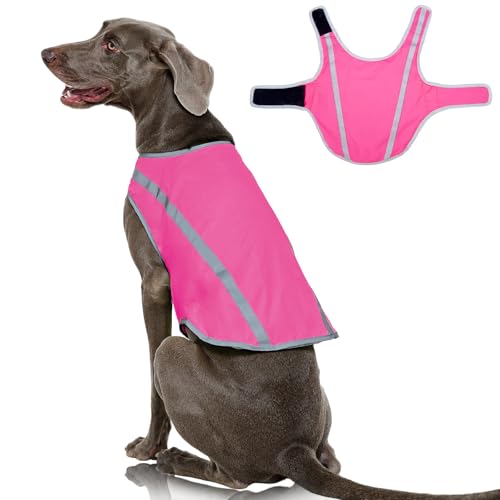 FUAMEY Dog Safety Vest High Vis Hunting Dog Vests for Large Dogs Reflective