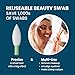 LastSwab® Reusable Cotton Swabs for Gentle and Eco-Friendly Beauty Routines - The Sustainable Alternative to Single-Use Q Tips - Zero Waste & Easy to Clean - Comes with a Convenient Travel Case Holder
