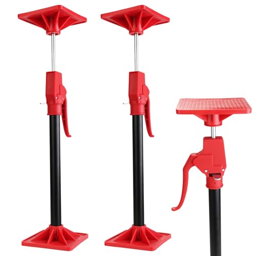 Cabinet Jacks for Installing Cabinets from 17' to 25' – 2 Pack Adjustable Support Pole, Telescoping Third Hand Jack Rod Extends, Supports Up to 160 lbs