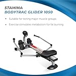 Stamina Hydraulic Rowing Machine, BodyTrac Glider with Cylinder Resistance, 250 Lbs - Home and Gym Exercise Equipment - Ideal for Fitness Training and Body Workout - Image 3
